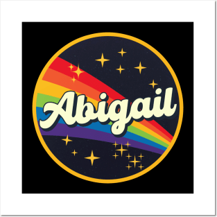 Abigail // Rainbow In Space Vintage Style Posters and Art